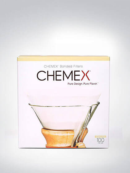 Verpackung von Chemex Bonded Kaffeefiltern, 100 Stück