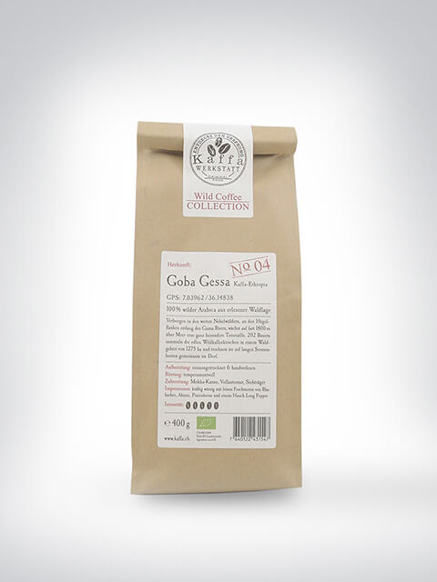 Packung Goba Gessa Kaffee, Wild Coffee Collection, 400g, aus Äthiopien