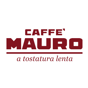 Logo von Caffè Mauro mit dem Schriftzug 'a tostatura lenta', einer italienischen Kaffeemarke