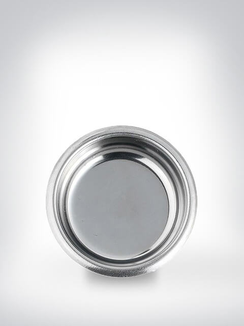 Runder Edelstahl-Schlüsselanhänger auf weißem Hintergrund