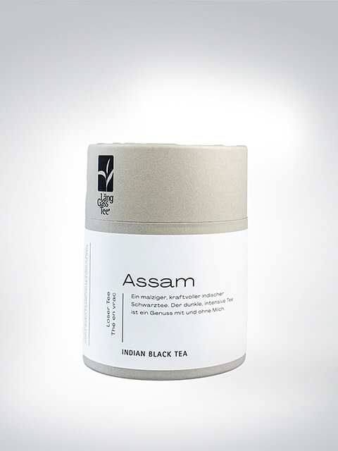 Verpackung von Assam Schwarzem Tee, indischer Schwarztee mit malzigem und kräftigem Geschmack