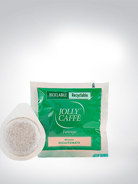 Jolly Caffè Decaffeinato Pads in recycelbarer Verpackung