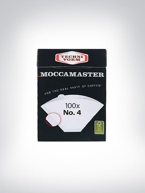 Verpackung von Technivorm Moccamaster Kaffeefiltern Nr. 4, 100 Stück