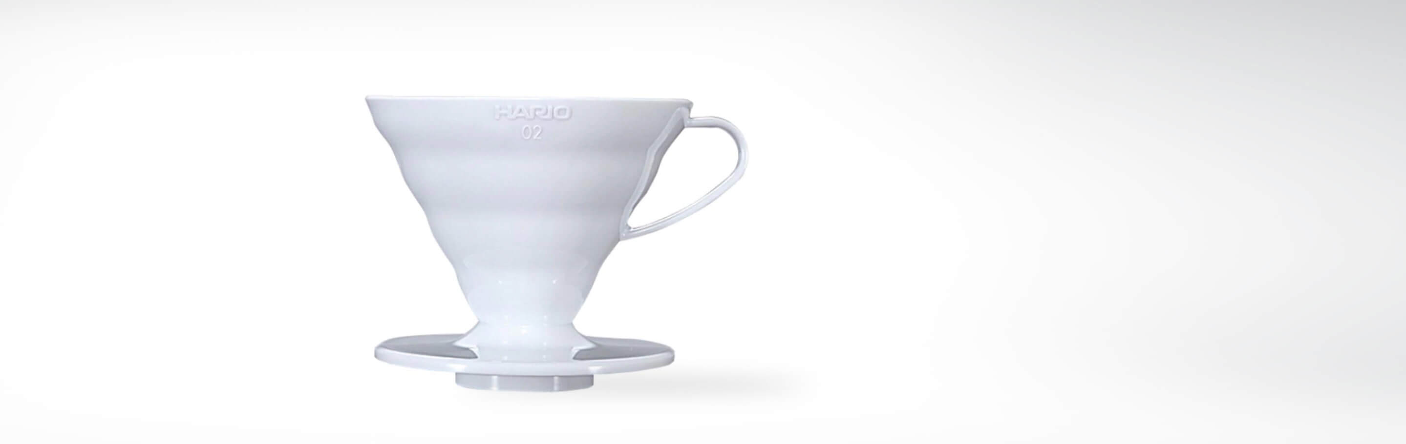 Weißer Hario V60 Kaffeefilter